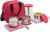 Signoraware Sling Stainless Steel Lunch Box with Steel tumbler (500ml, 500ml, 350ml, 370ml, Red) – Set of 4