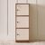 Home Centre | Addison 3-Tier Book Cabinet with Shutters | Storage Cabinet for Home | Engineered Wood | Brown | 1 Year Warranty