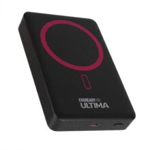 Eveready Ultima MagSafe Compatible Wireless Power Bank PB32, 10,000mAh, 15W Wireless & 22W Wired Fast Charging, Strong Magnetic Attachment, Compatible with iPhone 12 & Above, Android & Qi Devices