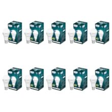 Philips 8.5W Emergency LED Bulb | Stellar Bright B22 Inverter LED Bulb for Power Cuts | Crystal White, Pack of 10