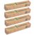 Freshee Heavy Duty Disposable Aluminium Silver Kitchen Foil Roll 15m Pack of 4, 18 Micron Thick Foil for Wrapping Food