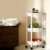 Lifelong Kitchen Storage Rack|3-Layer Baskets|Foldable & Rolling Storage Cart|Trolley with Wheels|Vegetable Stand|Onion, Potato & Fruits Rack for Kitchen Organizer (LLKAFB03, White)