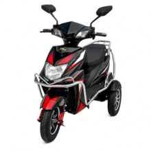 EOX Thrill 3W Electric Scooter for Adults | 3 Wheeler Electric Scooter for Senior Citizens & Differently Abled | Low Speed Non-RTO Scooter with 60–80Km Range | Lithium Battery & Charger