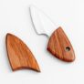 Pocket Folding Knife with Wooden Handle, Compact Portable EDC Mini Knife, Stainless Steel Blade for Cutter for Vegetables and Fruits & Home Indoor Use