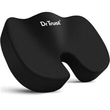 Dr Trust (USA) Non-Slip Orthopedic Coccyx Seat Cushion for Tailbone & Sciatica Pain Relief Hip Support