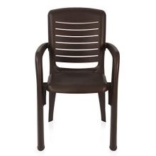 Nilkamal Chr2145 Plastic Mid Back With Arm Chair | Chairs For Home| Dining Room| Bedroom| Kitchen| Living Room| Office – Outdoor – Garden | Dust Free |100% Polypropylene Stackable Chairs | Set Of 2