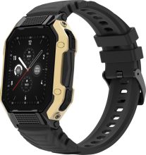 Fire-Boltt Shark 46.5Mm (1.83) Smartwatch With Rugged Outdoor Design, Bluetooth Calling Smartwatch(Gold Black Strap, Free Size)