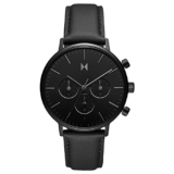 MVMT Legacy Traveler Qtz Multifunction Black Dial Men’s Watch| Leather Black Color Band – 28000280-D