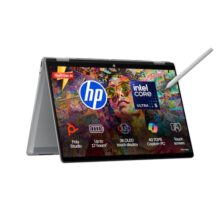 HP OmniBook X Flip OLED Intel Core Ultra 5 226V, 40 Tops (16GB LPDDR5x,1TB SSD) 3K, Touch, 120hz, 14”/35.6cm, Intel ARC Graphic,Win11, Office24, Meteor Silver, 1.38kg, fm0099TU,Pen, 2 in 1 AI Laptop