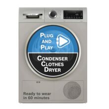 Bosch 9 kg Fully Automatic Front Load Condenser Tumble Dryer | 100% Drying, 0% Effort | 5 Drying Options |Reduces 99.9% Allergens |Ready-to-Wear No Crease (2026 model,WPG24108IN,Silver Inox)
