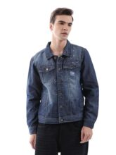 The Indian Garage co Polycotton Men’s Slim Fit Standard Length Jacket (0522-Fdnmjkt-42_Dark Blue S)