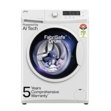 Godrej 6.5 Kg 5 Star Ai Tech Fully-Automatic Front Load Washing Machine (Wfeon Crs 6510 5.0 Fkedm Glwh, Glacial White)