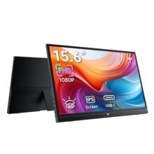 KTC Voyager 15.6 Inch (39.6 cm) Portable Monitor, FHD 1920×1080 IPS Display, 60Hz, USB Type-C Powered, HDR10, AMD FreeSync, Anti-Glare, Ultra-Slim Second Screen for Laptop, PC, Mac, Phone – H15F9