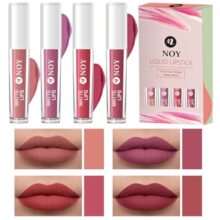 NOY Saloon Secrets Result Shades Of Western 100% Smudgeproof Nude Matte Magic Lip Colors Set 4 Nude, Nude Pink, Tan Nude, Mauve Nude