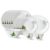 Larah by Borosil Oval Fluted Series Opalware Dinner Set | 21 Pieces for Family of 6 | Microwave & Dishwasher Safe | Bone-Ash Free | Crockery Set for Dining & Gifting | Plates & Bowls | White