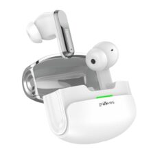 Grooves Theta100 Pro Ear Buds Wireless, Earphones With Mic, Bluetooth 5.4, Hd Call, Hifi Sound, Long Battery Life, Voice Control, Comfortable Fit, (White)
