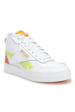Reebok Women Court Advance Ftwr White/Acid Yellow/True Pink 10