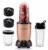 NutriPro Juicer Mixer Grinder – Smoothie Maker – 500 Watts (3 Jars & 2 Blades, Gold) – 1 Year Warranty