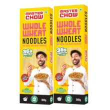 MasterChow Whole Wheat Noodles- Pack of 2 | Not Fried | Serves 10 Meals – 600gms