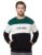 Amazon Brand – Symbol Men’s Cotton Blend Crew Neck Regular Fit Sweatshirt (Sym-A23-Sw-29_Green,Ecru Mel,Black_XL)
