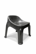 House Urbane Plastic Pooja Stool for Home | Small Lightweight Utility Stool for Pooja Room, Kitchen, Bathroom & Kids | Strong Durable Design with Stable Base | Grey