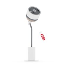 NUUK HĀLO v2 3D Air Circulation Tower Fan with Mood Lamp | Super Silent Remote Controlled Standing BLDC Fan | 12 Wind Speeds & 4 Fan Modes | 120˚ Horizontal & 90˚ Vertical Oscillation | 3 BLDC Motors