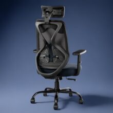 CELLBELL C190 Berlin Office Chair, High Back Mesh Ergonomic Home Office Desk Chair (Black)