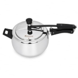 Mumma’s LIFE Cooker 3 ltr | Heavy-Duty Silver Pressure Cooker with Inner Lid | Cool-Touch Handles | ISI Certified Lock System | Induction & Gas Stove Compatible