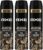 Axe Dark Temptation Deodorant Spray  –  For Men(645 Ml, Pack Of 3)
