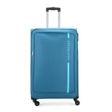 Aristocrat Dasher 4W Str 78 Cm Polyester Soft Spinner Wheels Suitcase (Blue)