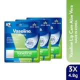Vaseline Lip Care Cocoa Butter Lip Balm Stick 4.8g (Pack of 3)