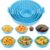 Clazkit Reusable Air Fryer Silicone Liners (6 PCS) | Non-Stick, Heat Resistant Baking Tray Inserts | Dishwasher Safe | Oil-Proof Airfryer Accessories | Multicolor