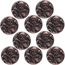 Atom 1.3 Inches Zinc Cabinet Puller Knobs, Copper Antique Finish, Office Wardrobe Door Handle, Kitchen Drawer Cupboard Furniture Pulls Knob Hardware (ZK-627), Pack of 10