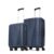 Aristocrat 2 Pc Polypropylene Airpro Set Cabin 55Cm(Small), 66Cm(Medium) 8 Wheels Spinner Trolley Bags For Travel Hard Case Luggage,Lightweight Bag With Combination Lock&3 Years Warranty (Blue),67 Cm