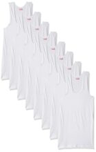 Rupa Jon Men 100% Cotton Regular Fit Sleeveless Vest | Fabric | Round Neck | Pack Of 9 White, Small