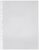 Amazon Brand – Solimo Transparent Document Sleeves, Leaf Sheet Clear Certificates/Waterproof Sheet Protectors 11 Holes Punched Ring Files (A4 Size) (150 Micron, A4)