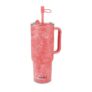 Milton Puris 1200 Plastic Water Tumbler | 2-In1 Lid Sip Or Gulp | Crystal Clear Bpa Free-Food Grade | Sturdy Handle | Large Travel Mug For Gym, Office & Outdoor Use, 1200 Ml, Pink