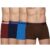 Amul Comfy Men’s Pure Cotton Mini Trunk | Soft, Breathable Fabric | Regular Fit | Pack of 4 | Assorted Colours (Colour May Vary)