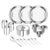 Lifelong Dinner Set Of 21 Pcs | Stainless Steel | 3 Full Dinner Plates| 3 Glasses| 6 Vegetable Bowl| 6 Dinner Spoons| 1 Serving Spoon |1 Serving Bowl With Lid (Lldinset21, Silver)