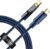 PTron USB Type C Cable 6 A 1 m Unbreakable Nylon Braided Pace(Compatible with Support, Super VOOC, Dash, Warp, QC3.0|2.0 & Fast Charging, Blue, One Cable)