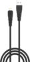 Portronics Lightning Cable 3 A 1 m POR-655 Konnect Core(Compatible with Mobile, Black, One Cable, USB Type A To Lightning, 18 W)