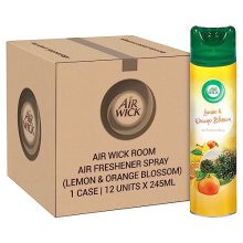 Air Wick 245 Ml (Pack Of 12) – Orange Blossom, Room Air Freshener Spray| Large Bulk Room Fresheners | Professional Air Wick Air Freshener