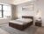 MAMTA Decoration Sheesham Wood Queen Size Bed with Hydraulic Storage | Wooden Double Bed Cot Palang Furniture for Bedroom Living Room Home (Walnut Finish)