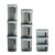 Cello Clarion Square Storage Containers With Lid, Set Of 9 Pcs (500Ml, 1000Ml, 2200Ml) X 3, Grey | Bpa Free Pet Body, Air Tight & Stackable | Multipurpose Transparent Storage Containers For Kitchen