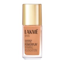 LAKMÉ Powerplay Priming Foundation Liquid, Natural, Flawless Finish, Medium To Full Coverage, Built in Primer, Long Lasting, SPF 20, Cool Tan, 25ml