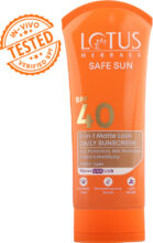 Lotus Herbals Sunscreen – Spf 40 Pa+++ Safesun 3In1 Matte Look Daily Tinted Sunscreen(75 G)
