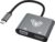 Aula Uc-901 Usb C To Hdmi Vga Adapter, 2 In 1 Usb Type C To Hdmi 4K@30Hz & Vga 1080P Converter | Compatible With Galaxy S22 Ultra/S20, Macbook Pro 2020, Ipad Pro 2020, Dell Xps 13/15, Surface Pro 4