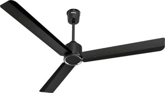 Havells NEON BLDC 1200mm Premium Ceiling Fan with 100% Pure Copper| 5 Star Rating | Remote Controlled | Watt: 28|Air Flow: 220 cmm|Speed: 350 RPM| 2 Years Warranty (MATT BLACK)