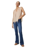 Marks & Spencer Sheer Tie Neck Frill Detail Blouse Blush