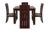 Mamta Decoration Sheesham Wood Furniture Dining Table with Four Chair (Mahogany)